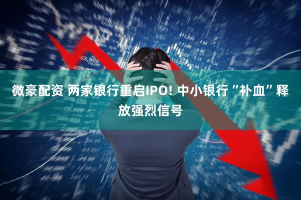 微豪配资 两家银行重启IPO! 中小银行“补血”释放强烈信号