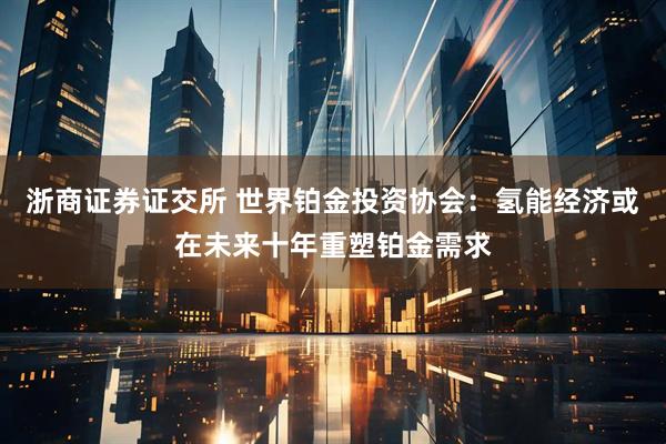 浙商证券证交所 世界铂金投资协会：氢能经济或在未来十年重塑铂金需求